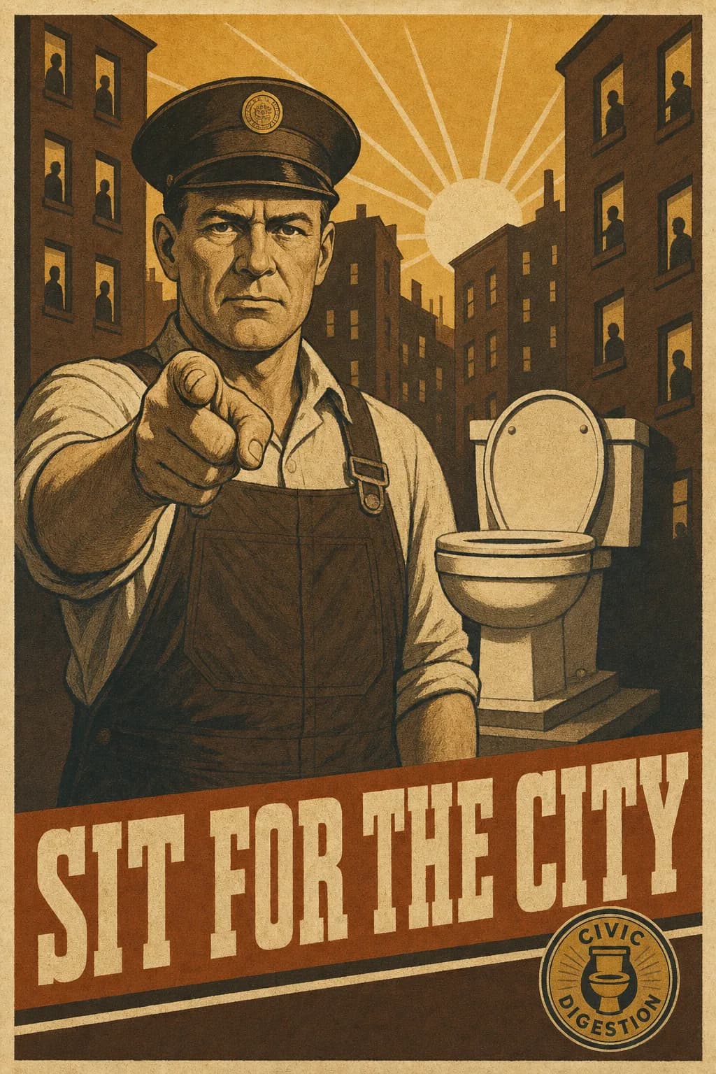 Poster No. 12 — Do Your Duty: Sit for the City