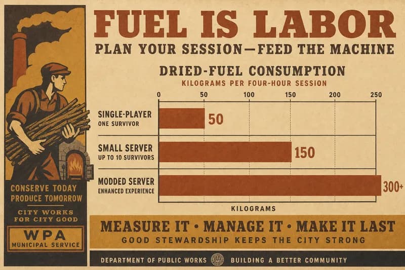 A ruled bar chart with three bars showing fuel weight per gaming session, the tallest bar extending past the chart's border.